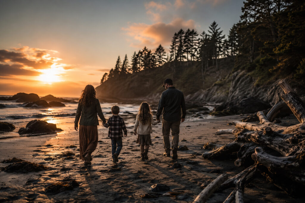 pnw beach family photographer